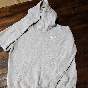 Under Armour Gray Hoodie, Youth Large